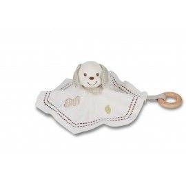 Doudou Chien peluche et bois