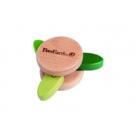 Hochet rond feuilles