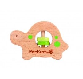 Everearth hochet Tortue Bois