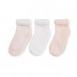 Lot de 3 paires de chaussettes Rose - Blanc