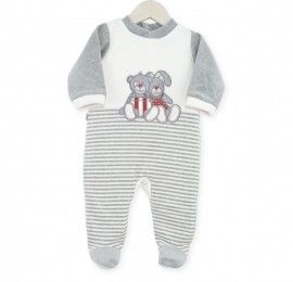 Pyjama Praline & Caramel Blanc et Bleu