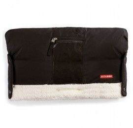 Mouffles pour poussette Noir