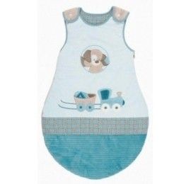 Gigoteuse 70cm Gaston et Cyril bleu