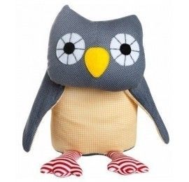 Franck & Fischer peluche Asta Chouette Grise