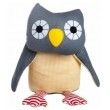 Peluche Asta Chouette Grise Franck&Fischer