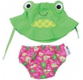Zoocchini ensemble Maillot de bain et Chapeau Grenouille