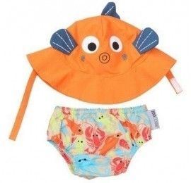 Ensemble maillot de bain et Chapeau Poisson