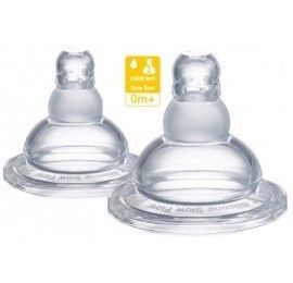 Vulli 2 tétines en silicone Mii 0M+ Sophie la girafe