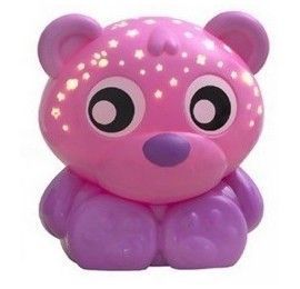 Veilleuse projection ourson rose