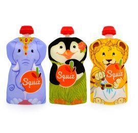 Squiz 3 gourdes réutilisables