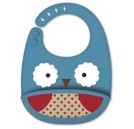 Bavoir silicone ZOO hibou