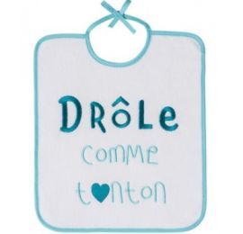 Bavoir Drôle comme tonton Baby Calin