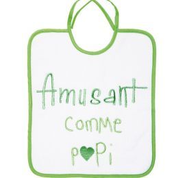 Baby Calin bavoir Amusant comme Papi 