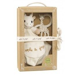 Vulli coffret doudou et anneau So pure Sophie la girafe