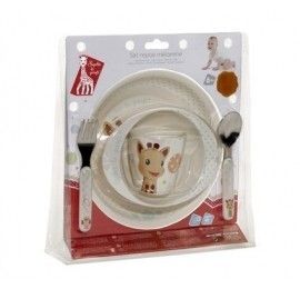 Vulli set repas mélamine bleu Sophie la girafe