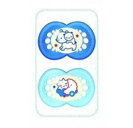 MAM boîte 2 Sucettes Nuit 18+Mois