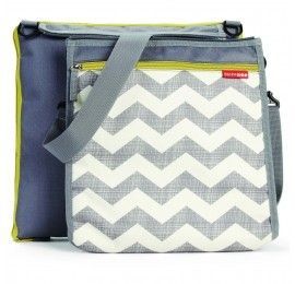 Couverture d'extérieur chevrons et sac isotherme 